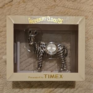 Timex Waterbury Clock Company Zebra Clock